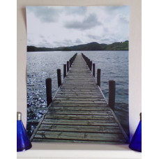 Jetty On The Lakes Photograph Print A4 size Cumbria Colour Print