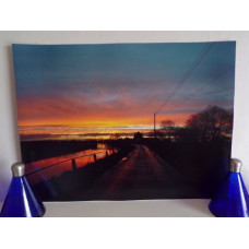 Lovely Sunrise Nordelph Well Creek Norfolk Photograph Print A4 Size 