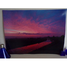 Pink Sunrise Nordelph Well Creek Norfolk Photograph Print A4 Size 