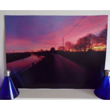Pink Purple Sunrise Nordelph Well Creek Norfolk Photograph Print A4 Size 