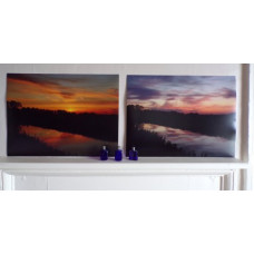 A4 x2 Photograph Prints Sunsets Nordelph Well Creek Norfolk 