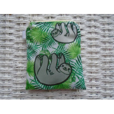 Green Grey Sloth Purse or Card Holder 