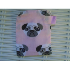 Pink Pug Dog Purse or Card Holder 
