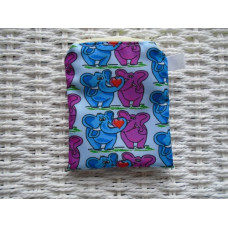 Love Elephants Pink & Blue Purse or Card Holder 