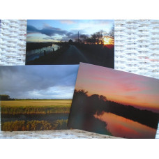 Norfolk Fens Photograph Greetings Cards Pack 3 A5 Size 