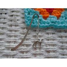 Silver Plated Greyhound Whippet Bookmark 