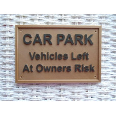 Car Park Sign Drilled Holes  