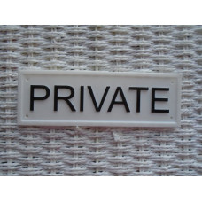 Private Sign Drilled Holes  