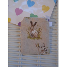 Hessian Hare Purse or Card Holder 