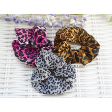 Leopard Print Scrunchies Pack of 3 