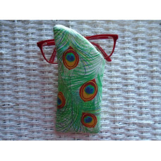 Peacock Feathers Glasses Case 
