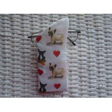 Love French Bulldogs Glasses Case 