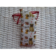 Cute Pug Glasses Case 