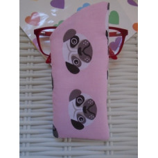 Pink Pug Glasses Case 