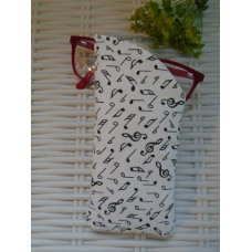Music Notes Glasses Case 