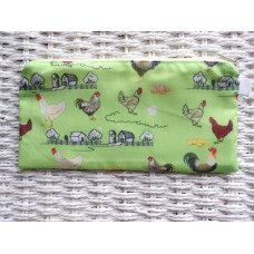 Chicken Pencil Case Or Small Make Up Bag 