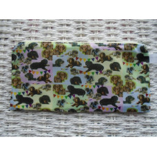 Mixed Sausage Dog Dachshund Pencil Case Or Small Make Up Bag 