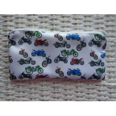 Motor Bikes Pencil Case Or Small Make Up Bag 