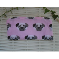 Pink Pug Pencil Case Or Small Make Up Bag 