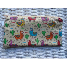 Llama Alpaca Pencil Case Or Small Make Up Bag 
