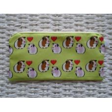 Love Guinea Pig Pencil Case Or Small Make Up Bag 