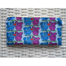 Love Elephants Pencil Case Or Small Make Up Bag 