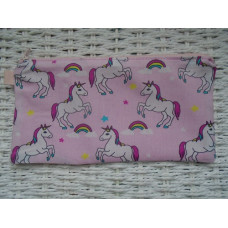 Rainbow Unicorn Pencil Case Or Small Make Up Bag 